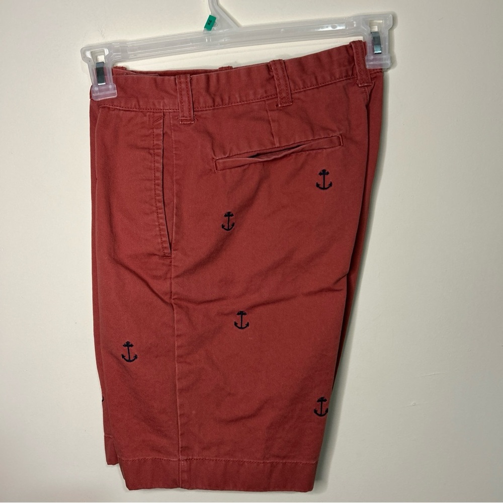 J. Crew Men's Red Anchor Print Shorts